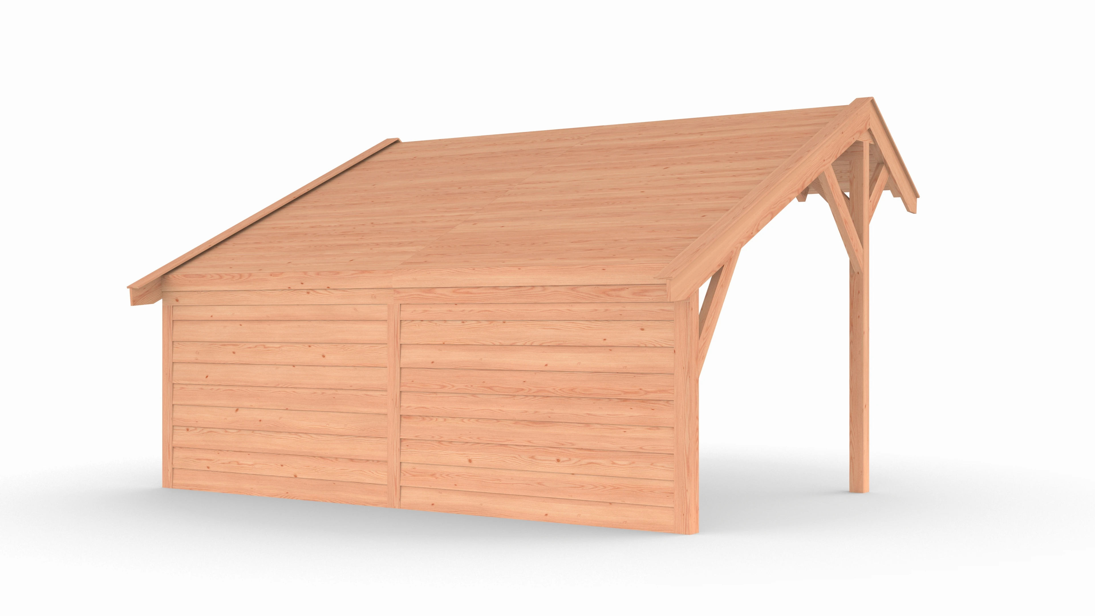 Douglas kapschuur, 500 x 300, met achterwand, Westwood Comfort - Afbeelding 6